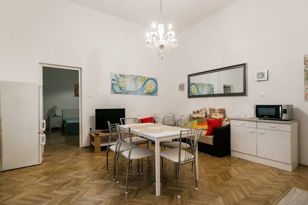 ...with a large dining area...