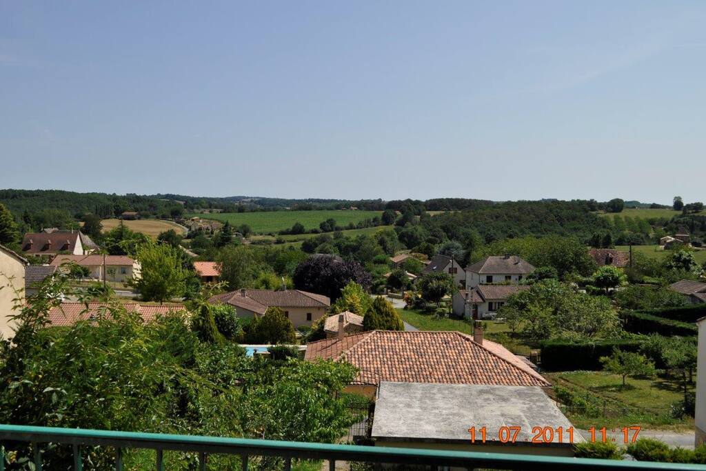 View to the rear of the house