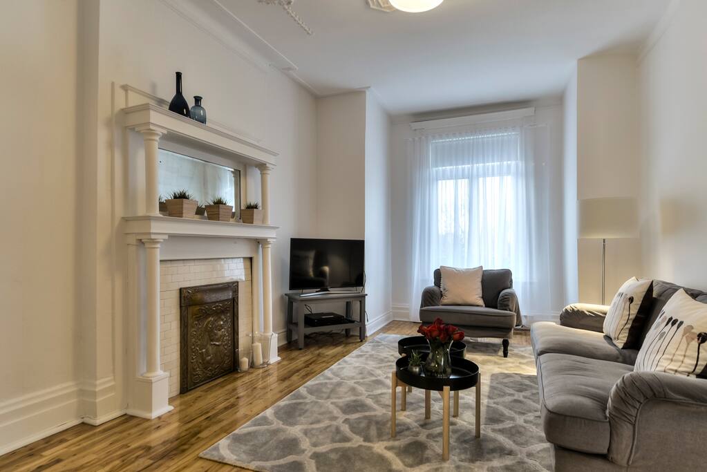 Grand salon double lumineux