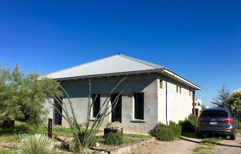 Art-Filled Marfa Adobe