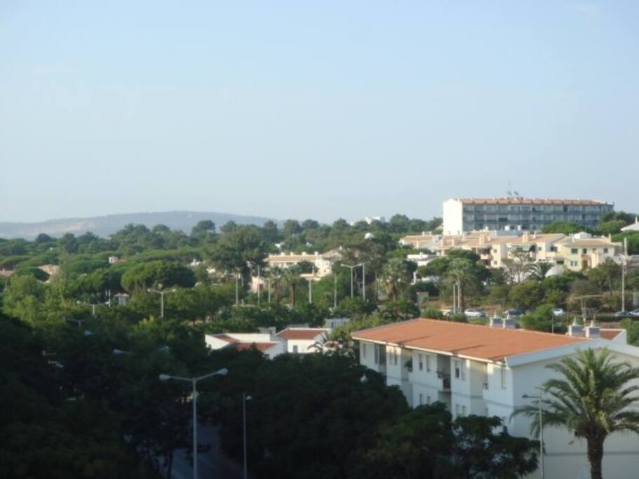 View to the left of the balcony