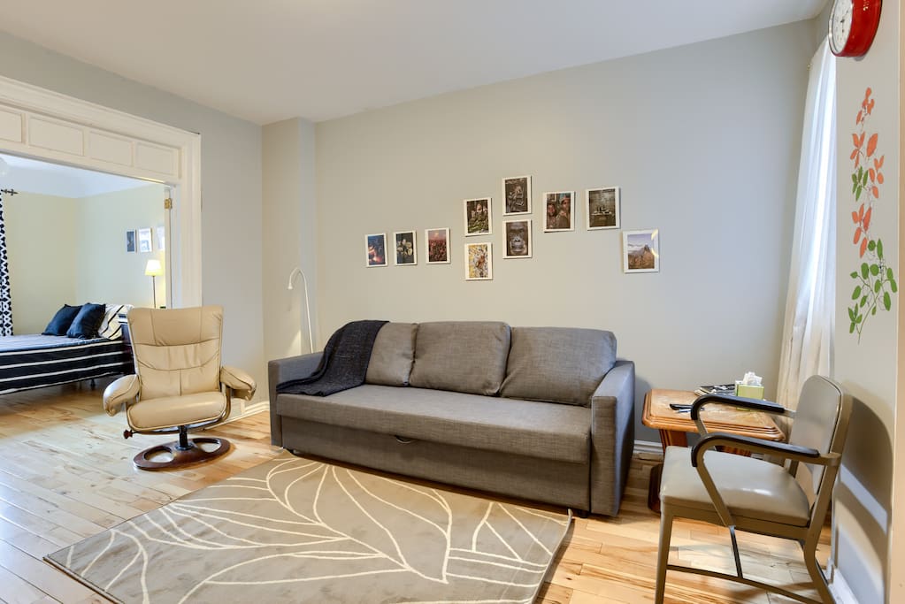 Living area with TV
