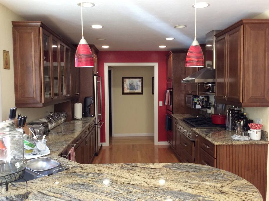 Kitchen with granite counters and everything you need to cook like a chef