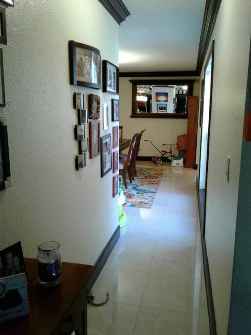 Hallway from entrance to dining room