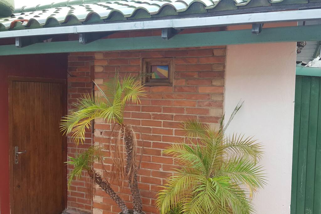 Esta es la entrada a la cabaña...