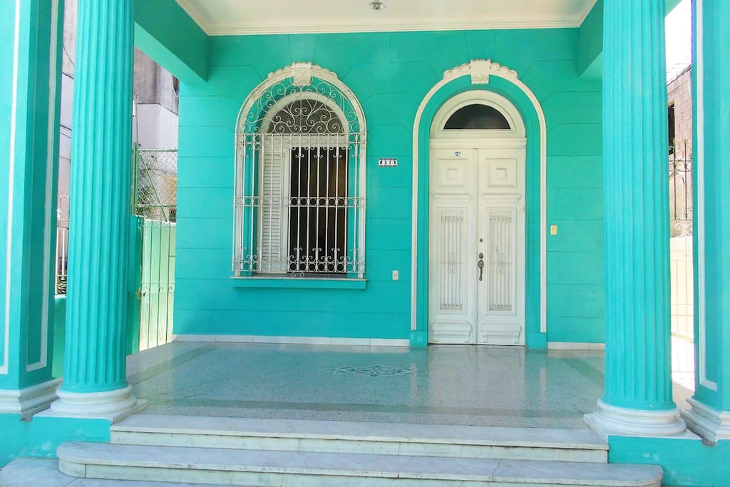 Front entrance and patio