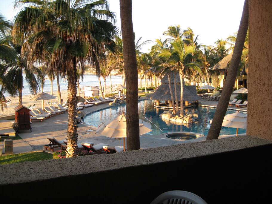 view towards the beach