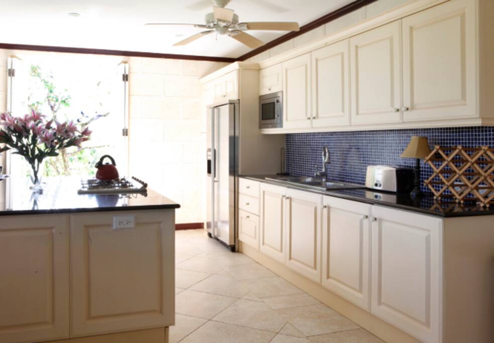 Spacious and very functional kitchen. Cook available should you require.