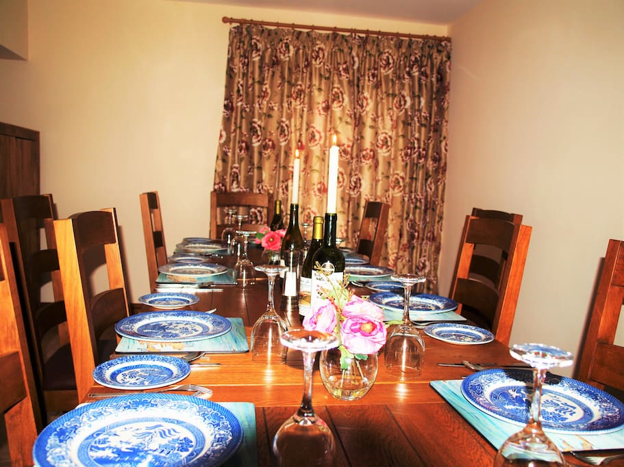 Dining room seats up to 18