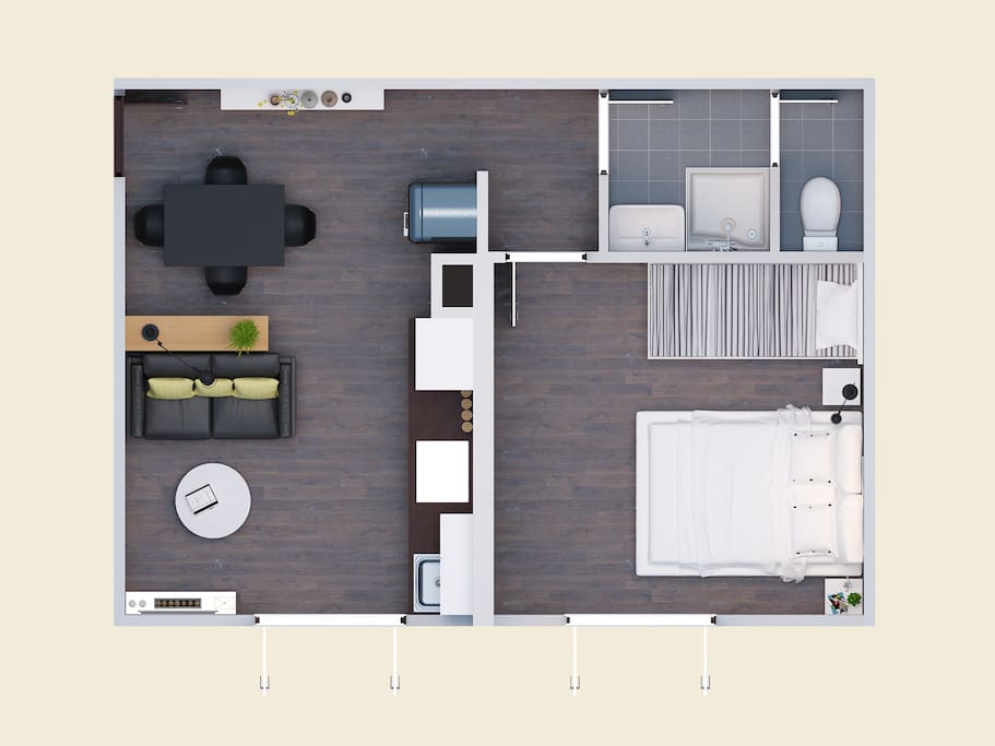 Petit plan de l'appartement