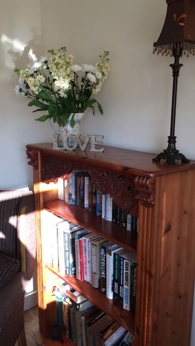 Lots of books in the cottage to enjoy during your stay
