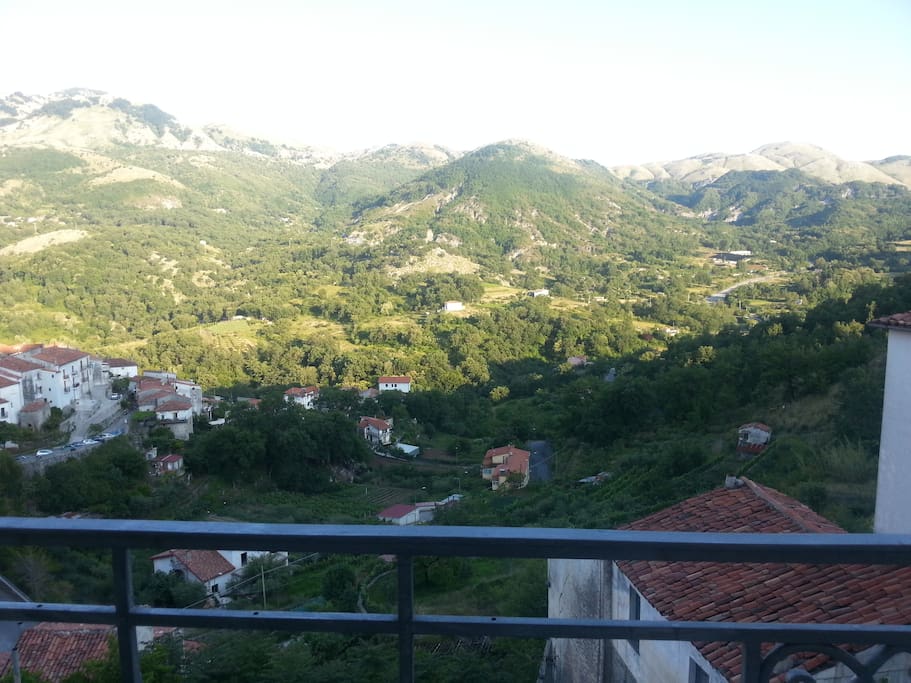 Il panorama che si gode dalla casa