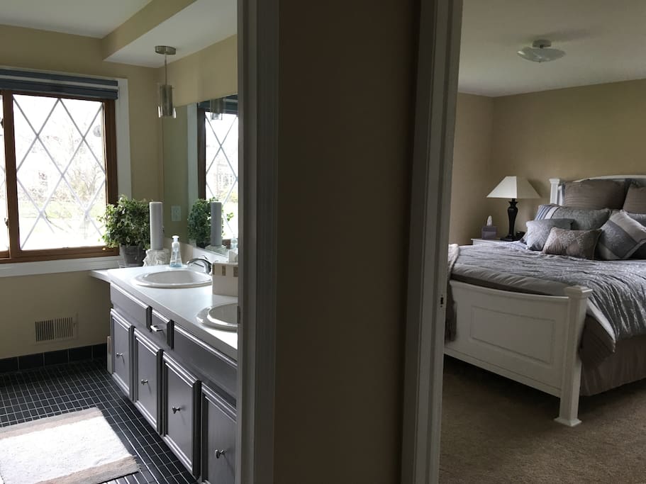 Guest bedroom and bath
