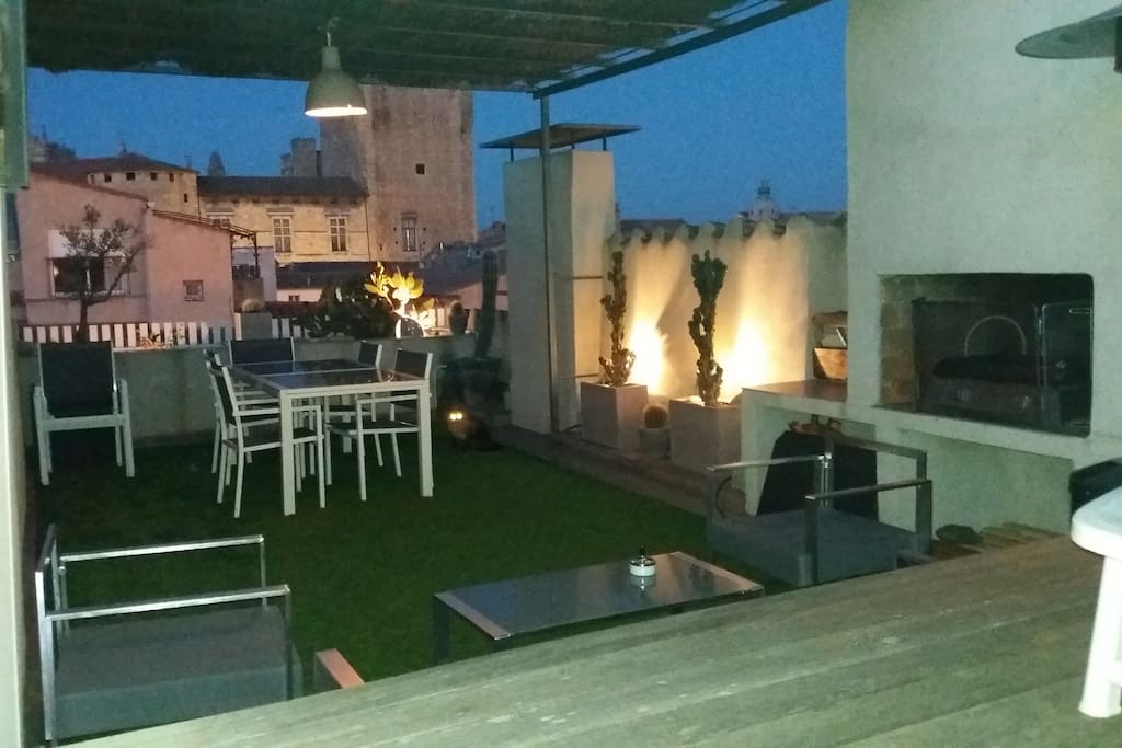 Terrasse barbecue