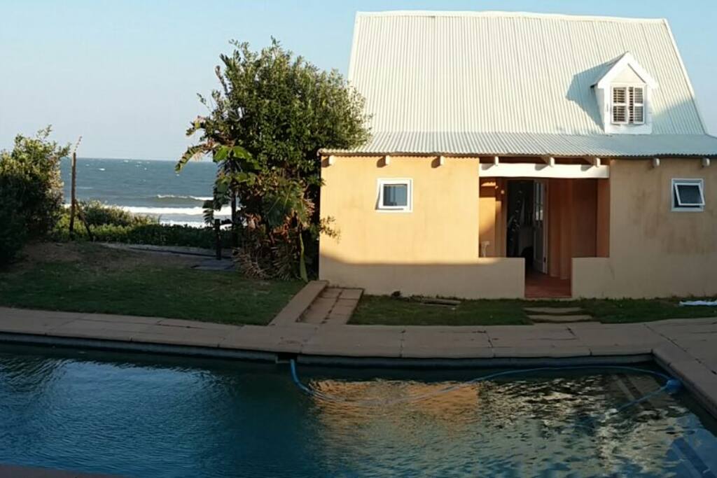 The view from the back building