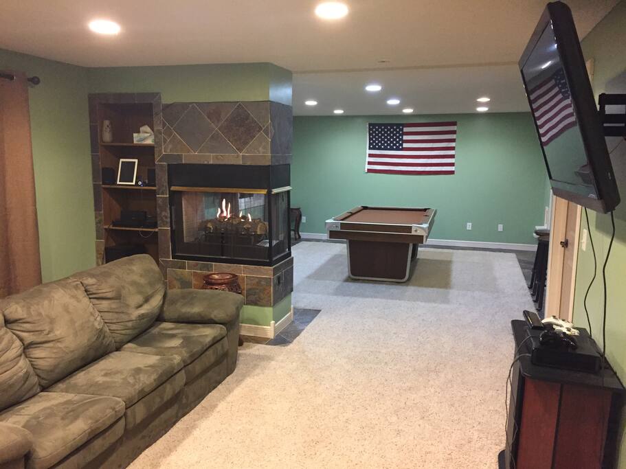 Pool Table in Basement