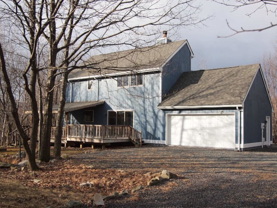 The back view of the house