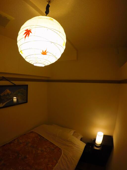 Bed room - Traditional and heartwarming light made of Japanese paper