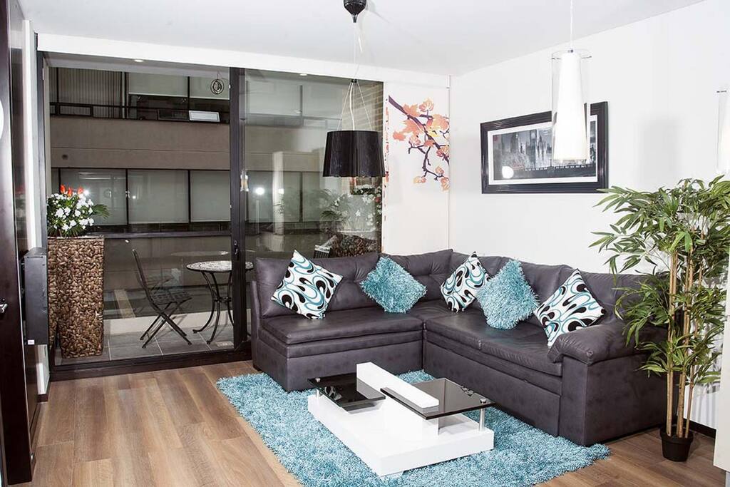 The living room.