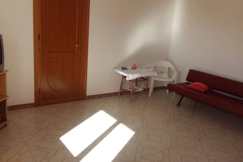 Soggiorno con divano letto