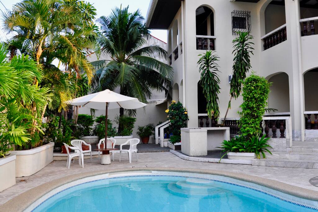 Pool area and barbecue
