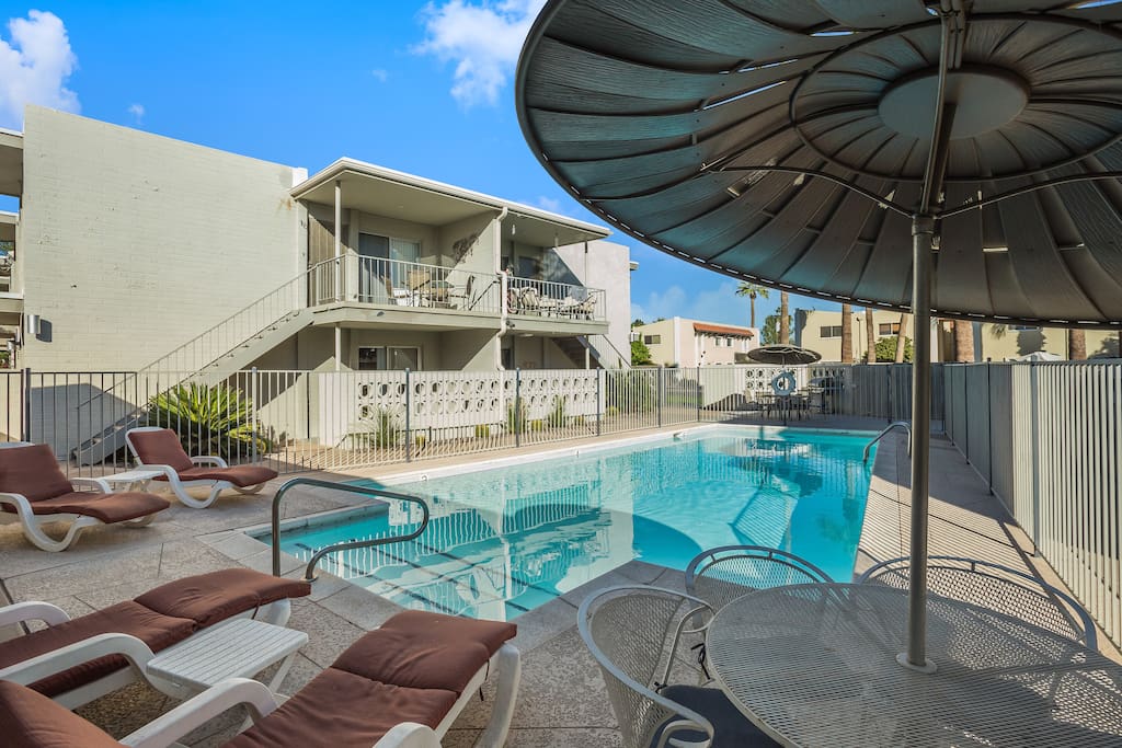 community pool right outside unit