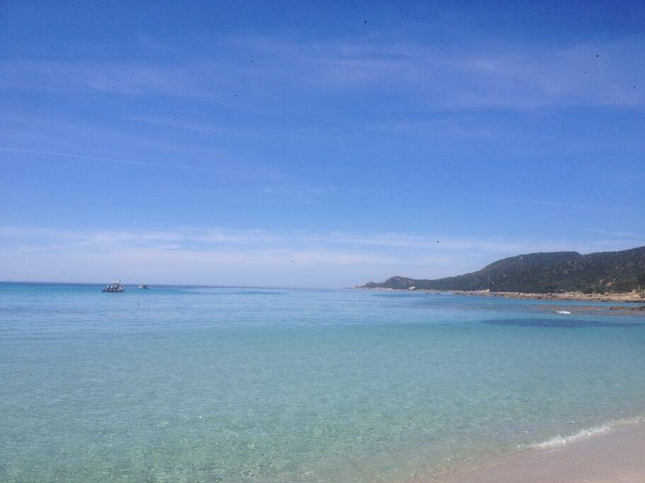 Vue de la plage a 50 m de la maison