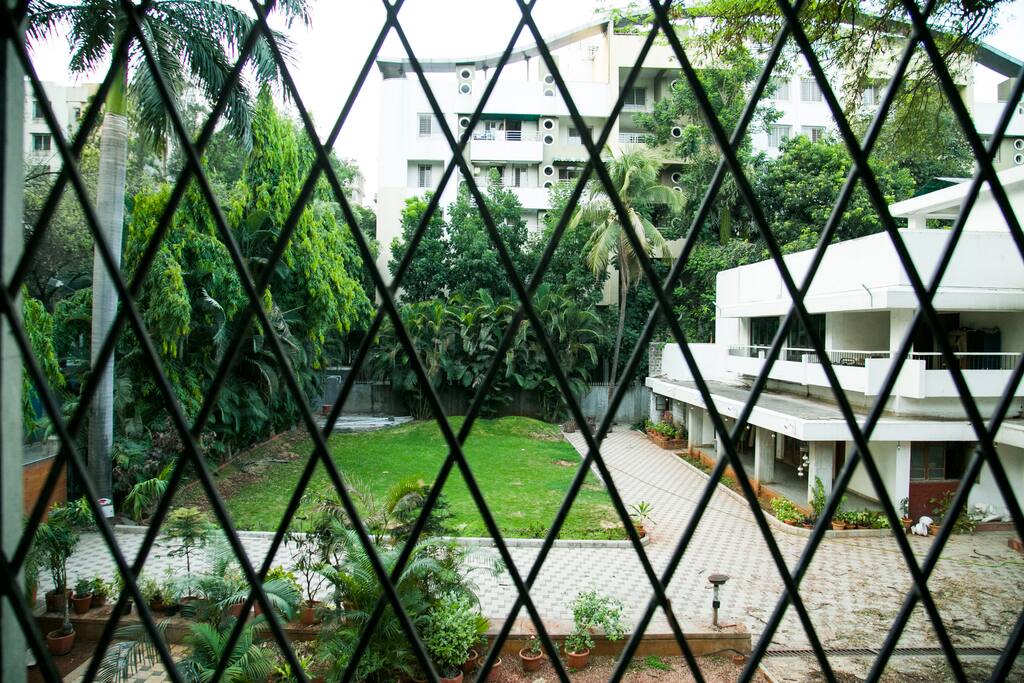 Garden View from Bed Room