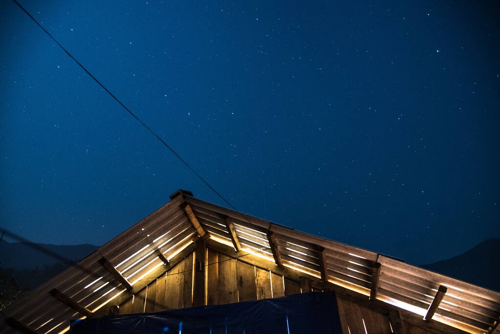 Starlit Mary homestay on a clear night