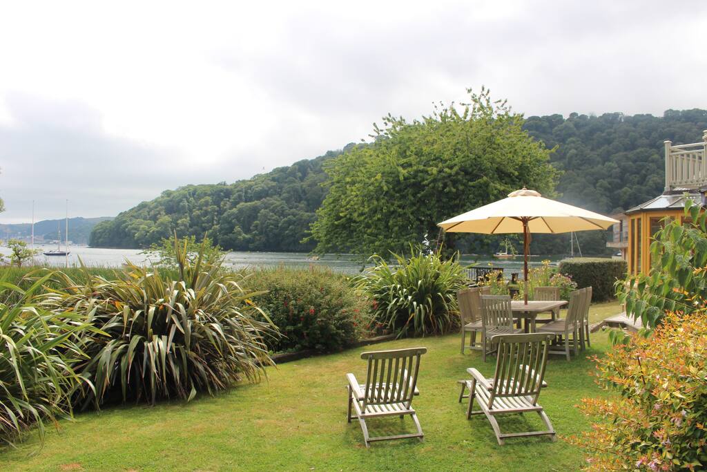 A view of the River Dart from the garden