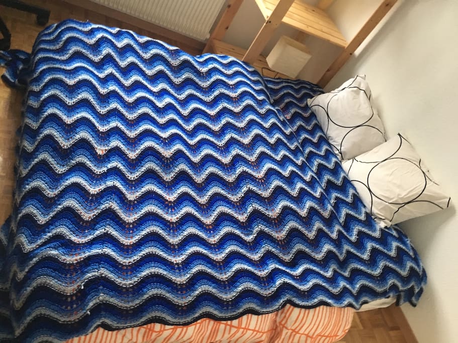 The comfortable mattress in a well-lit room.