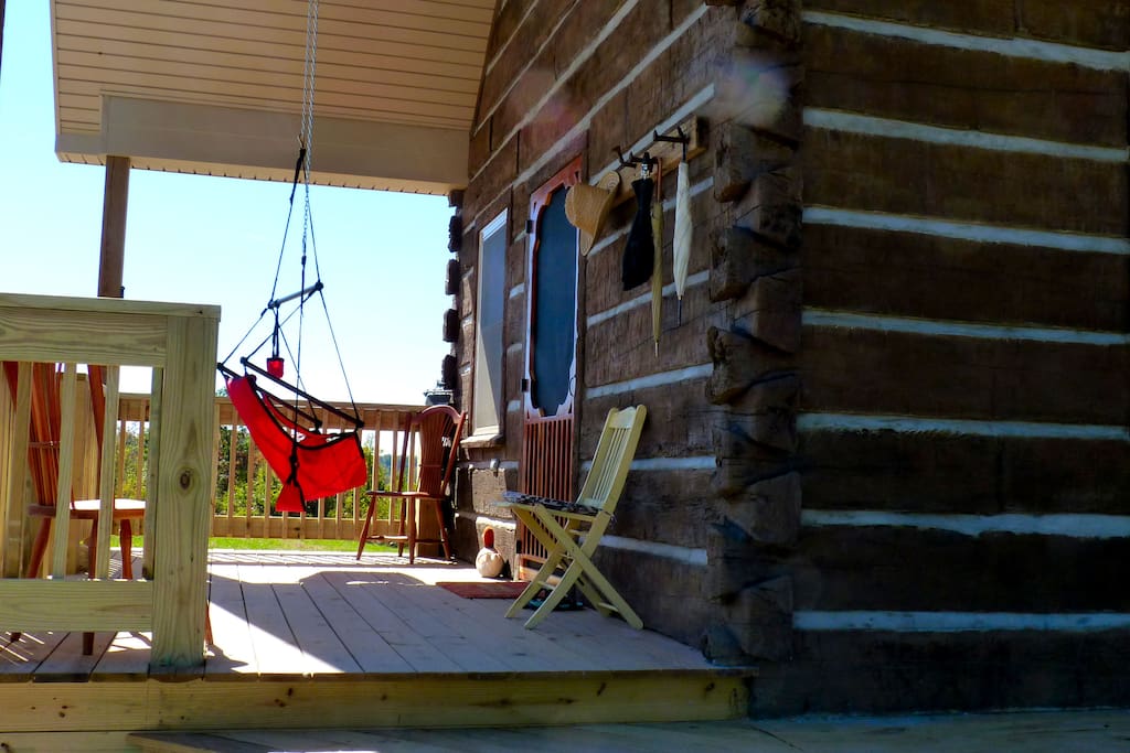 Front Porch with Sky Chair
