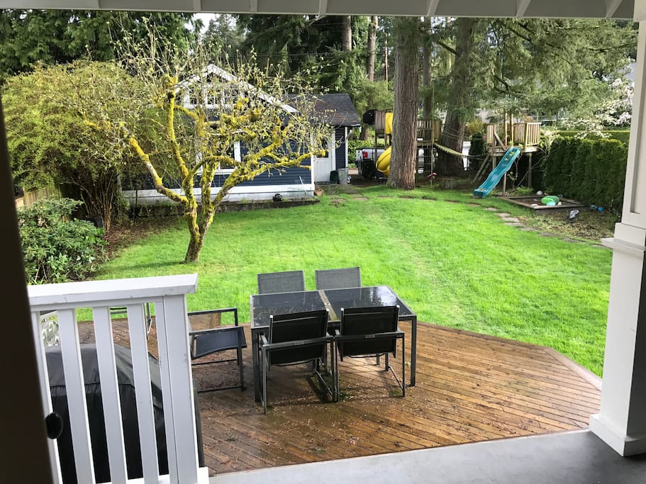Private backyard