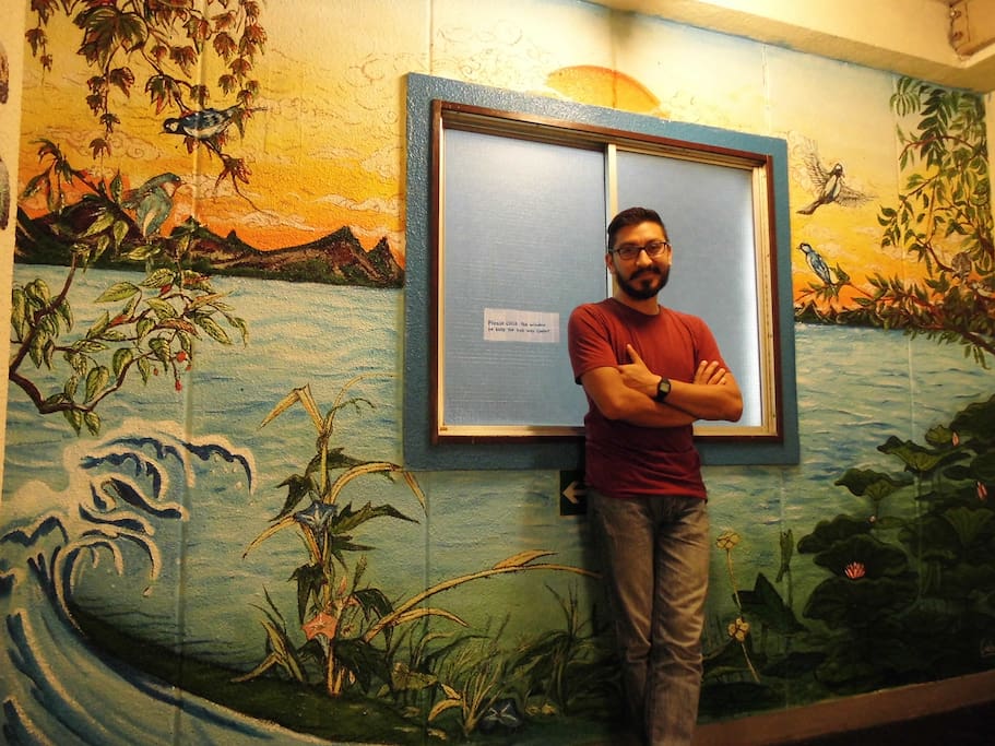 Mural paintings by various guests