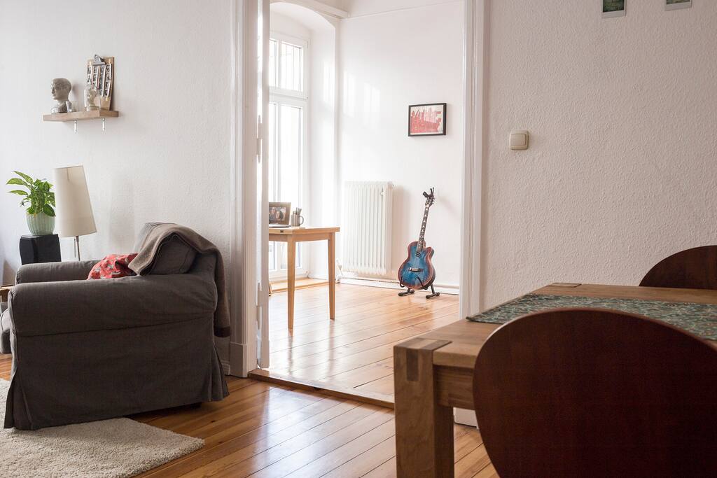 You can strum this distant guitar if you wish.