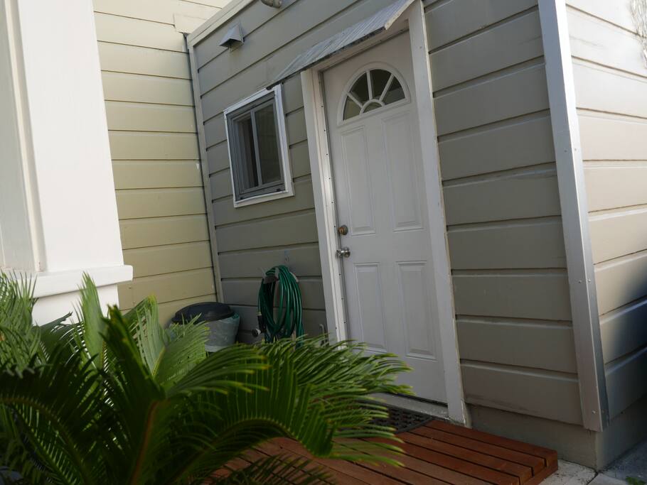 Private entrance.