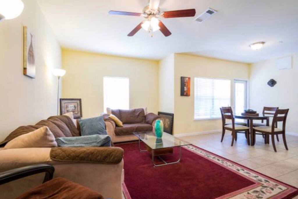 Sitting/living room area overlooking the dining area
