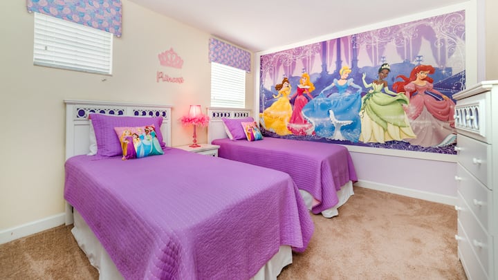 Პრინცესების ოთახი - 2 ორადგილიანი საწოლი 