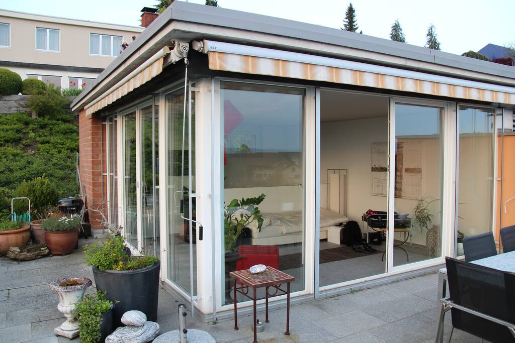 Outside view of the room