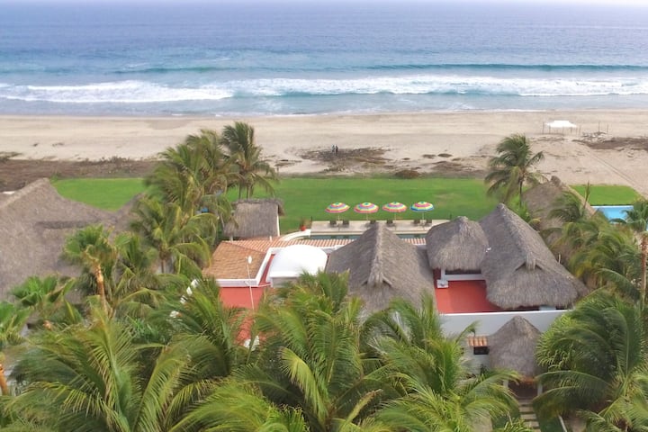 Casa Sofia Beautiful Beachfront Villa Villas En Alquiler En Puerto Escondido Oaxaca Mexico
