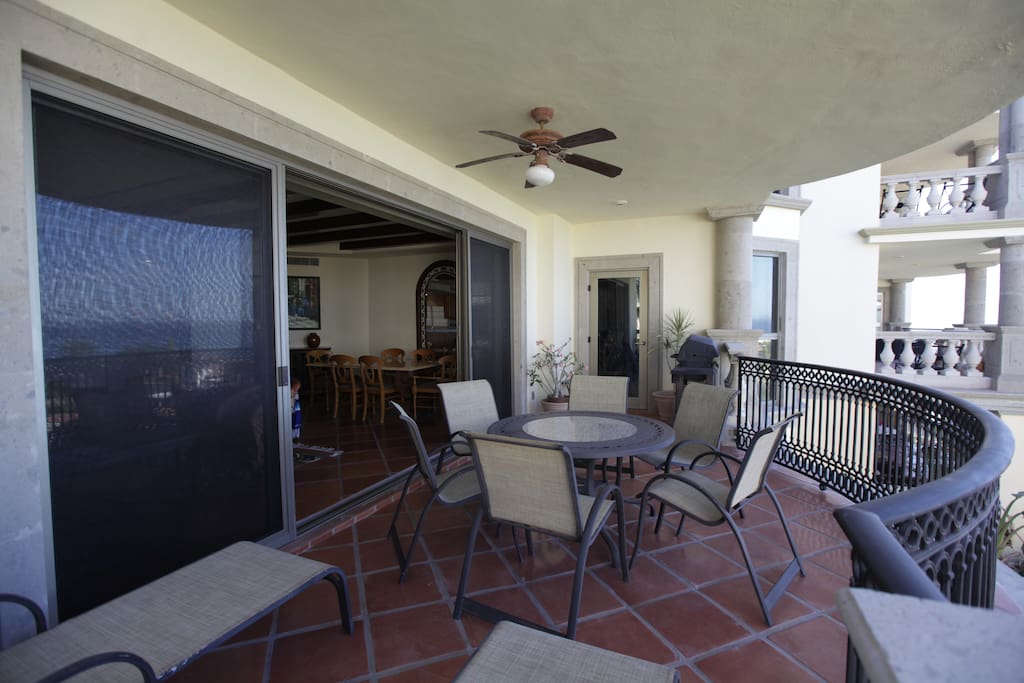 A private deck with BBQ.