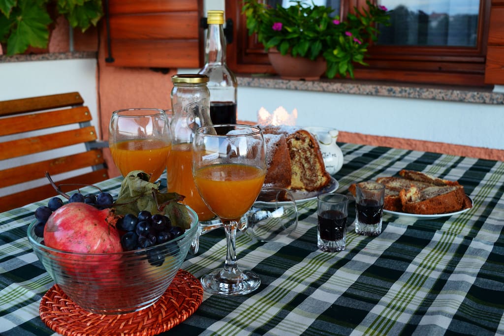 Homemade products and wellcome drinks