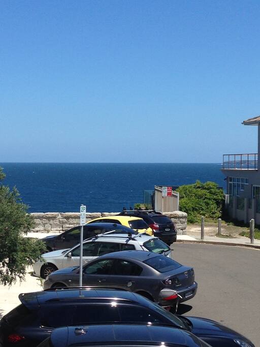 Ocean view from balcony & block