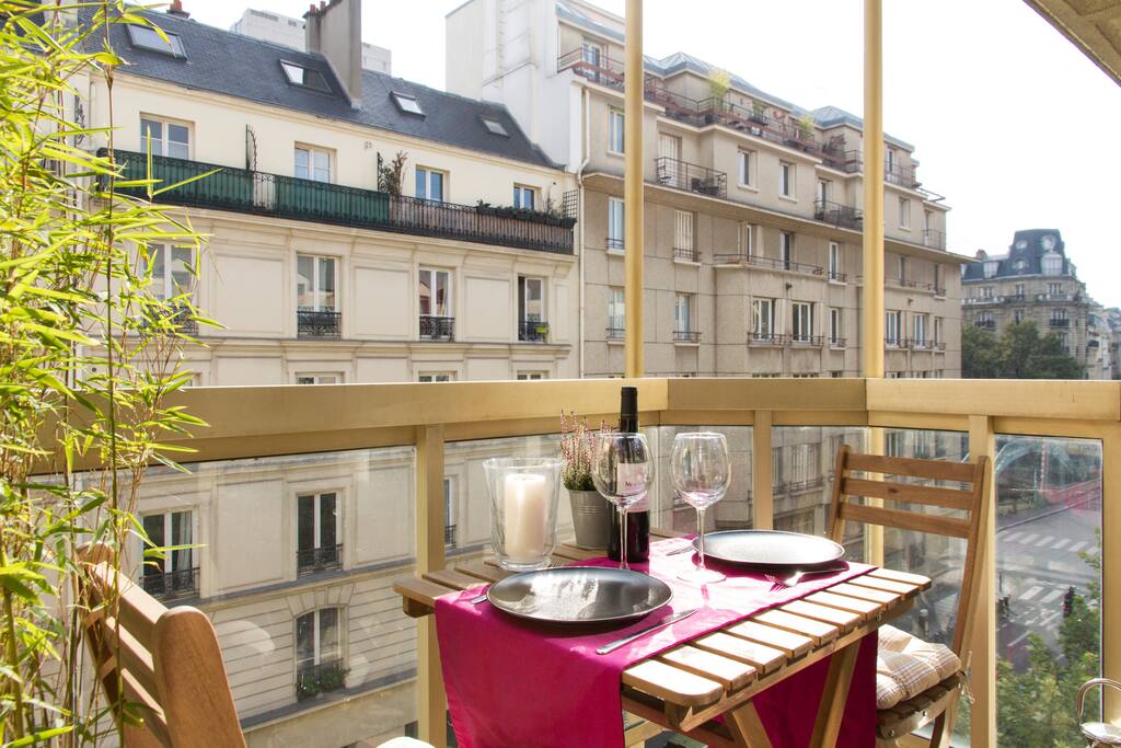 Sunny terrace, along the "canal"