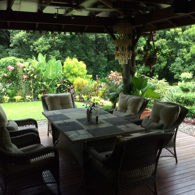 The patio setting