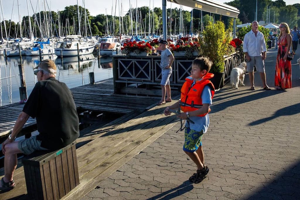 Rungsted Harbour with great athmosphere and restaurants