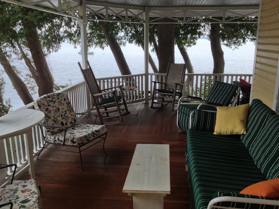 The wrap-around porch is a place to gather.