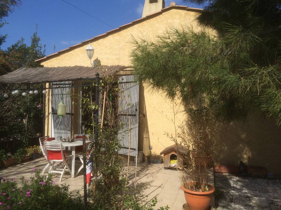 Terrasse avec pergola
