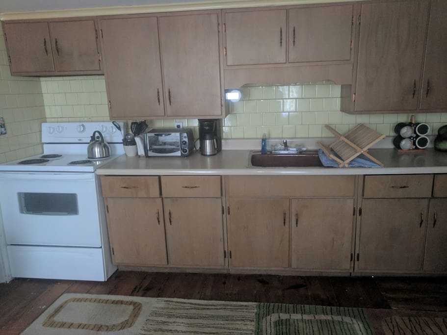 Fully stocked kitchen so you can prepare meals and relax at home.