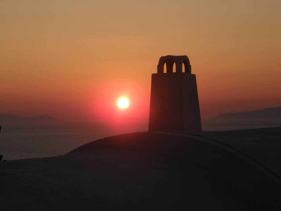 Sunset view from the terrace